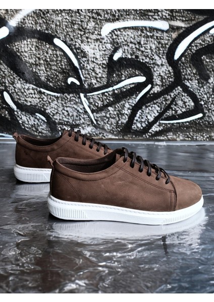 Deri Sneaker Günlük Spor Ayakkabı Ortopedik Taban