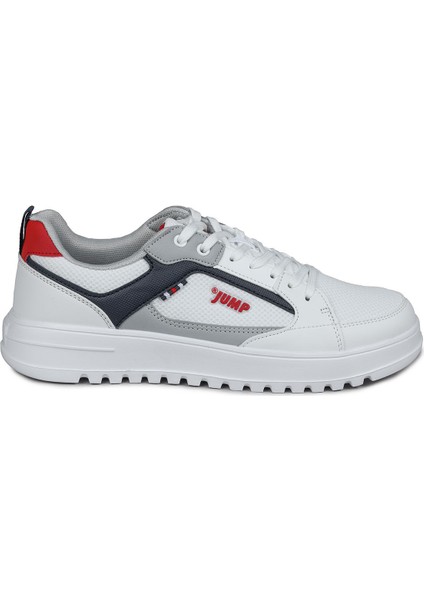 27966 Beyaz - Lacivert Erkek Sneaker Günlük Spor Ayakkabı