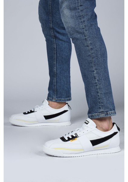 29072 Beyaz - Gri Erkek Sneaker Günlük Spor Ayakkabı