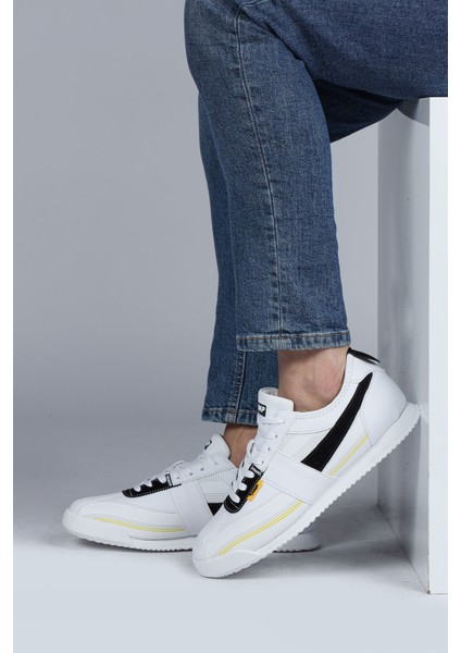 29072 Beyaz - Gri Erkek Sneaker Günlük Spor Ayakkabı