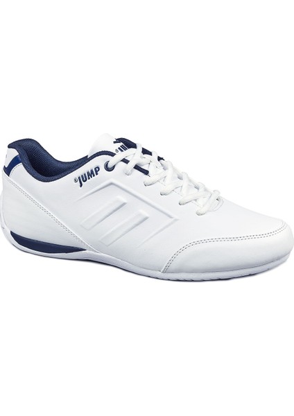 11743 Beyaz - Lacivert Erkek Casual Günlük Spor Ayakkabı