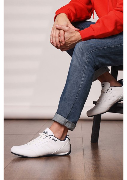11743 Beyaz - Lacivert Erkek Casual Günlük Spor Ayakkabı modelleri