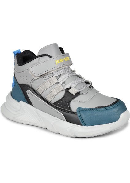27823 Cırtlı Gri - Siyah Üniseks Çocuk Günlük Bot Spor Ayakkabı fiyatları