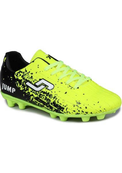 28373 Neon Sarı Çim Halı Saha Krampon Futbol Ayakkabısı