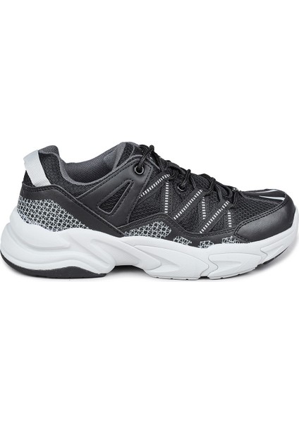 28701 Siyah - Beyaz Kadın Sneaker Günlük Spor Ayakkabı