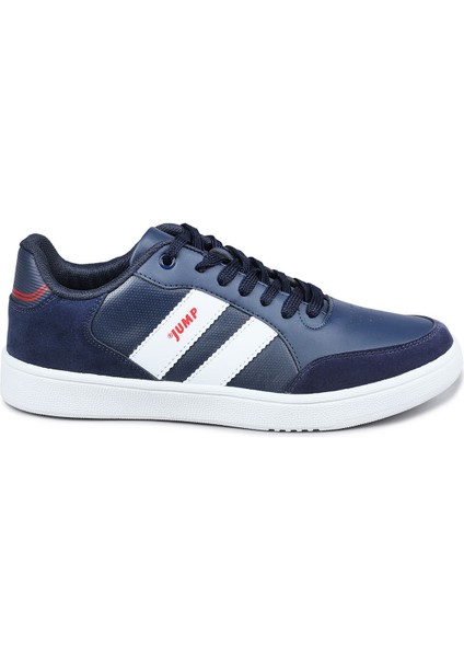 28164 Lacivert - Kırmızı Erkek Sneaker Günlük Spor Ayakkabı