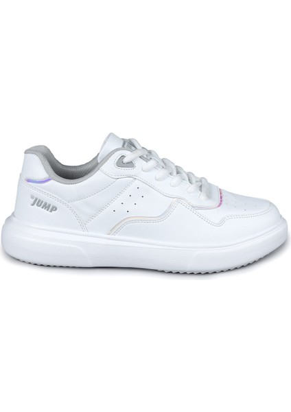 26821 Beyaz - Gri Kadın Sneaker Günlük Spor Ayakkabı