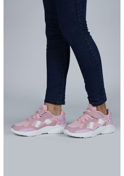 29189 Cırtlı Pembe - Beyaz Kız Çocuk Sneaker Günlük Spor Ayakkabı modelleri