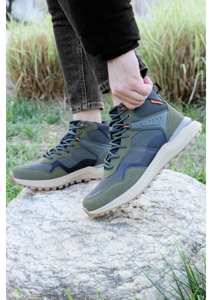 28655 Haki - Siyah Erkek Su Geçirmez Outdoor Bot Spor Ayakkabı modelleri