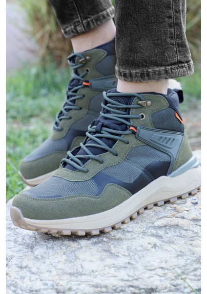 28655 Haki - Siyah Erkek Su Geçirmez Outdoor Bot Spor Ayakkabı fırsatları