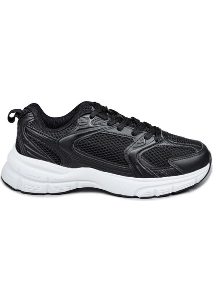 28712 Siyah - Beyaz Kadın Sneaker Günlük Spor Ayakkabı