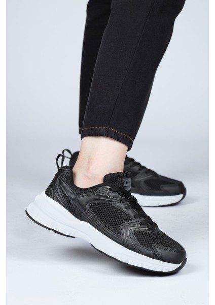 28712 Siyah - Beyaz Kadın Sneaker Günlük Spor Ayakkabı modelleri