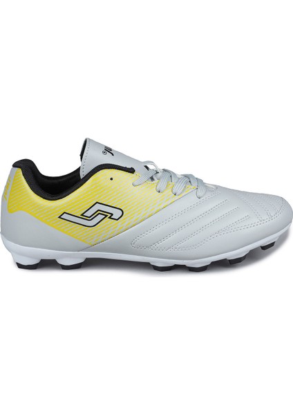 28224 Gri - Neon Sarı Çim - Halı Saha Krampon Futbol Ayakkabısı