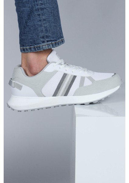 29052 Beyaz - Gri Erkek Sneaker Günlük Spor Ayakkabı indirimleri
