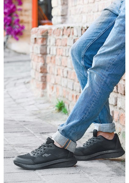27689 Siyah Erkek Sneaker Günlük Spor Ayakkabı