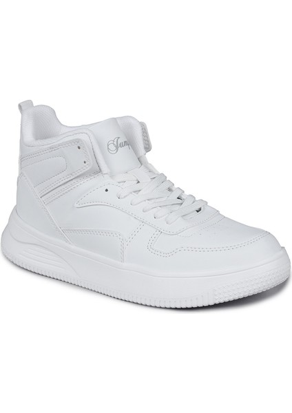 29100 Yüksek Bilekli Beyaz Kadın Sneaker Günlük Spor Ayakkabı