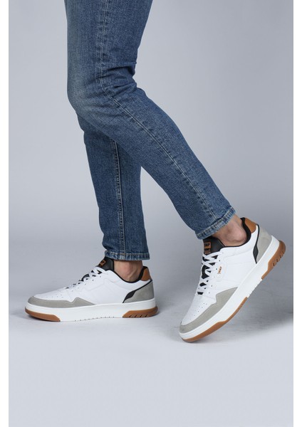 28662 Beyaz - Gri Erkek Sneaker Günlük Spor Ayakkabı fırsatları