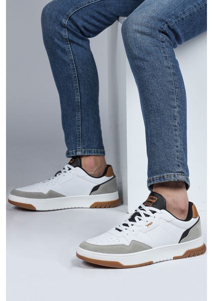 28662 Beyaz - Gri Erkek Sneaker Günlük Spor Ayakkabı indirimleri