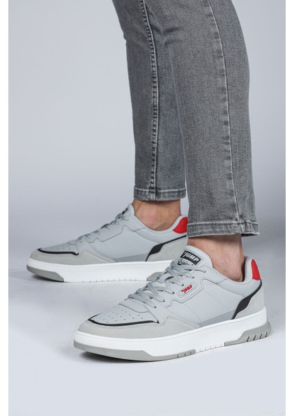 28662 Açık Gri - Kahverengi Erkek Sneaker Günlük Spor Ayakkabı indirimleri