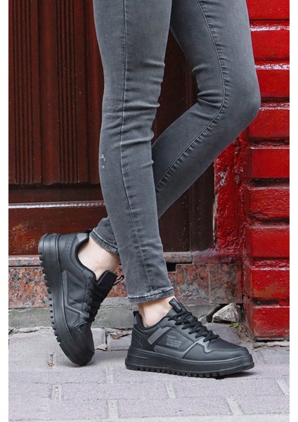 27429 Siyah Kadın Sneaker Günlük Spor Ayakkabı modelleri