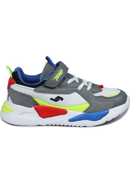 30058 Gri - Beyaz - Çok Renkli Üniseks Çocuk Sneaker Günlük Spor Ayakkabı