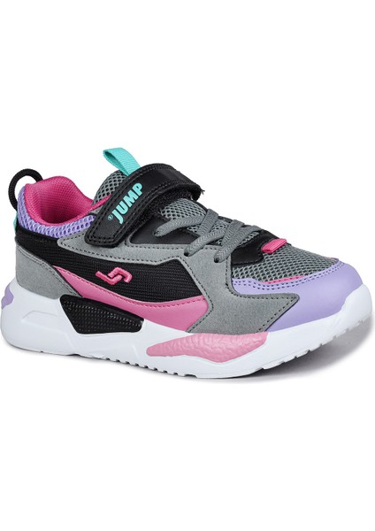 30058 Mor - Pembe - Gri Kız Çocuk Sneaker Günlük Spor Ayakkabı