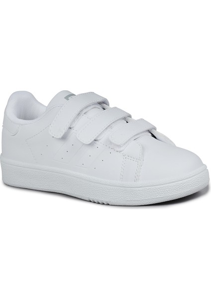 30110 Beyaz Cırtlı Üniseks Çocuk Sneaker Günlük Spor Ayakkabı