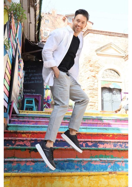 27431 Siyah Erkek Sneaker Günlük Spor Ayakkabı indirimleri