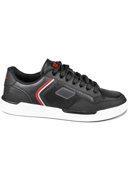 27799 Siyah - Beyaz Erkek Sneaker Günlük Spor Ayakkabı