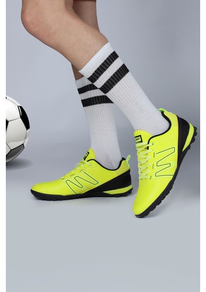 29112 Neon Yeşil Halı Saha Krampon Futbol Ayakkabısı
