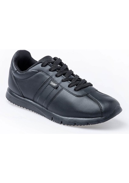 22211 Siyah Cilt Kadın Sneaker Günlük Spor Ayakkabı