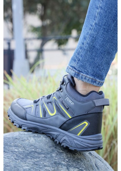 28682 Siyah - Yeşil Erkek Su Geçirmez Outdoor Bot Spor Ayakkabı