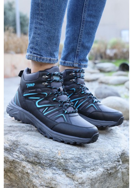 28682 Siyah - Gri Erkek Su Geçirmez Outdoor Bot Spor Ayakkabı