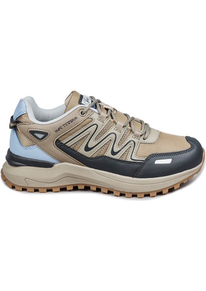 28792 Bej - Gri Kadın Outdoor Spor Ayakkabı