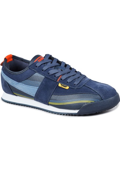 29072 Lacivert - Turuncu Erkek Sneaker Günlük Spor Ayakkabı