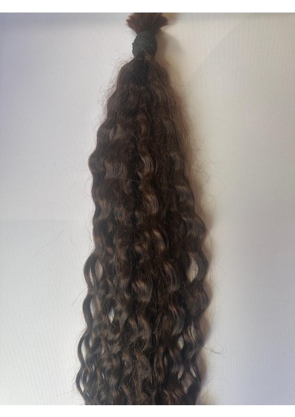 Doğal Boyasız Kıvırcık 65-70 cm %100 Gerçek Saç 200 Adet Mikro Kaynak, 0.6 Gramdır 200 Adet 120 Gram Gelmektedir