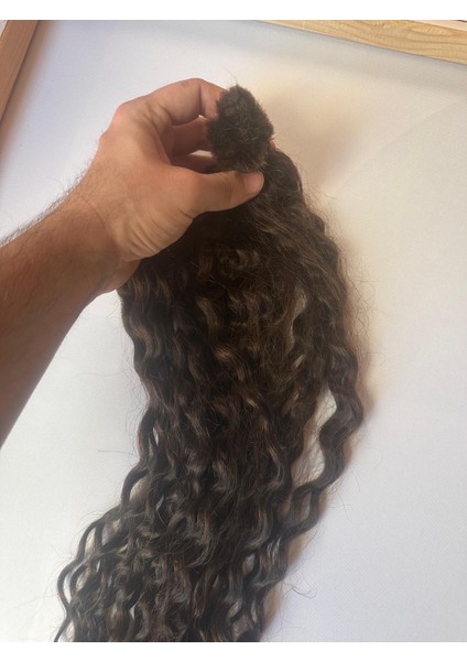 Doğal Boyasız Kıvırcık 65-70 cm %100 Gerçek Saç 200 Adet Mikro Kaynak, 0.6 Gramdır 200 Adet 120 Gram Gelmektedir