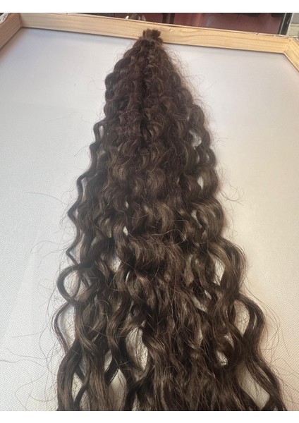 Doğal Boyasız Kıvırcık 65-70 cm %100 Gerçek Saç 150 Adet Boncuk Kaynak, 0.6 Gramdır 150 Adet 90 Gram Gelmektedir