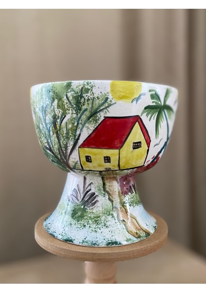 Palm House El Yapımı Seramik Saksı Limited Edition