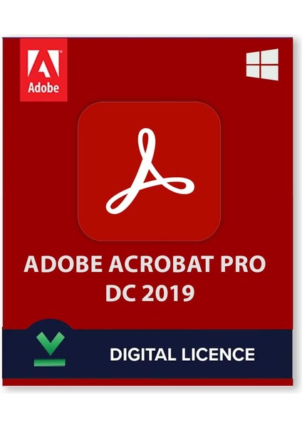 Acrobat Pro Dc 2019 Windows - 1 Pc Lifetime/ömür Boyu Kalıcı Lisans