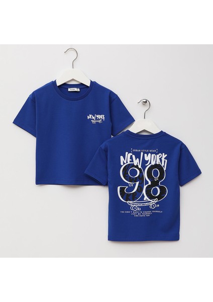 Erkek Çocuk T-Shirt - 16766 - Saks