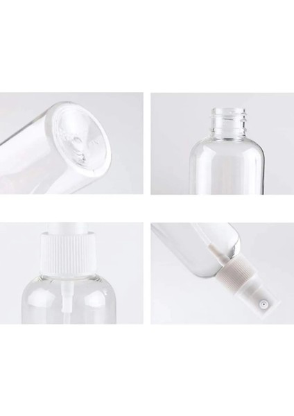 10 Adet - 100ML Boş Plastik Sprey Şişesi