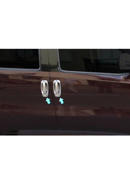 Kapı Kolu Krom 4 Kapı 8 Parça Doblo Panel Van Lav 2010-2017 Arası Modeller Için modelleri