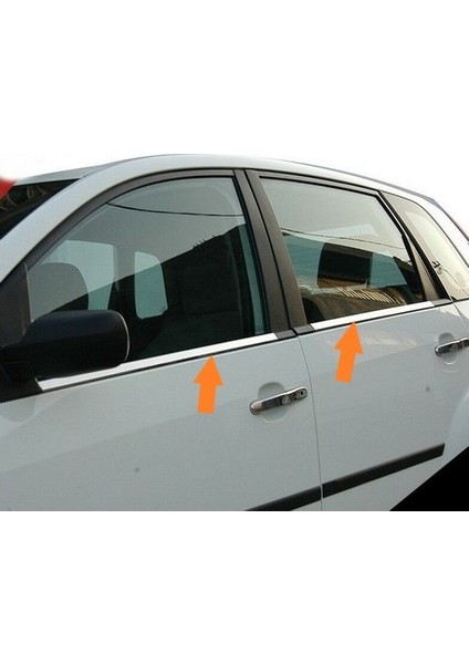 Cam Çıtaları Krom 4 Parça Fiesta Hb 5d 2002-2009 Arası Modeller Için