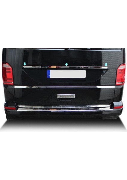Bagaj Çıtası Plaka Üstü Krom T6 Transporter Van 2015 ve Sonrası Modeller Için