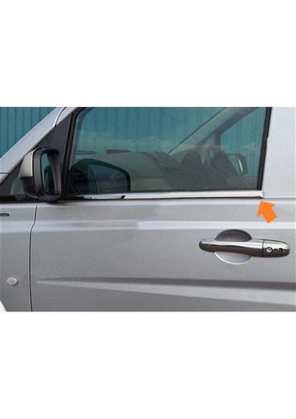 Cam Çıtaları Krom 2 Parça Vito W639 Van 2004-2014 Arası Modeller Için