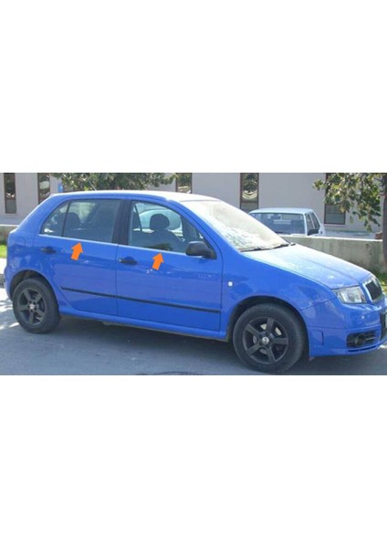 Cam Çıtaları Krom 4 Parça Fabia Hb 5d 2000-2007 Arası Modeller Için