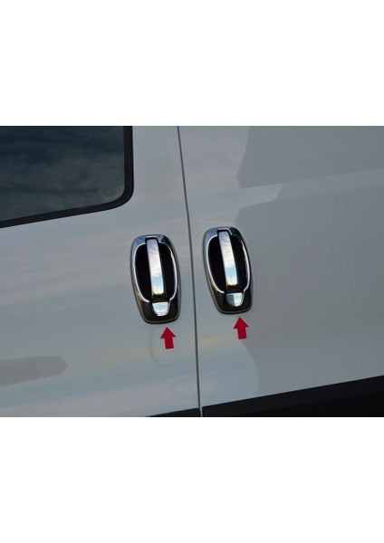 Kapı Kolu Krom 4 Kapı 8 Parça Fiorino Mini Van Mpv 2007 ve Sonrası Modeller Için modelleri
