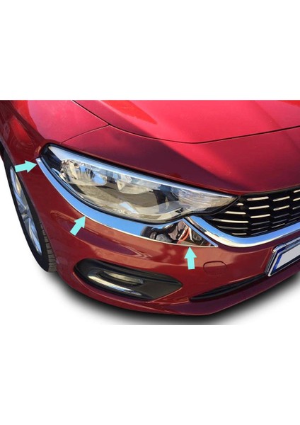 Far Üst Çıta 2 Parça Krom Egea Sd 2015 ve Sonrası Modeller Için
