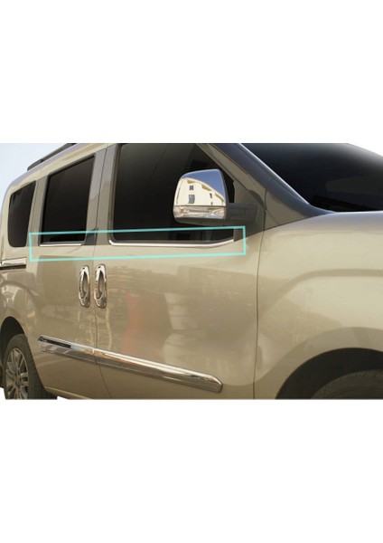 Cam Çıtaları Krom 4 Parça Doblo Panel Van Lav 2010 ve Sonrası Modeller Için